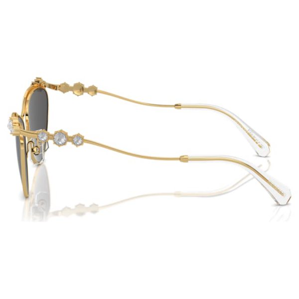 Sunglasses Oval shape, SK7017, Gold tone - Image 4