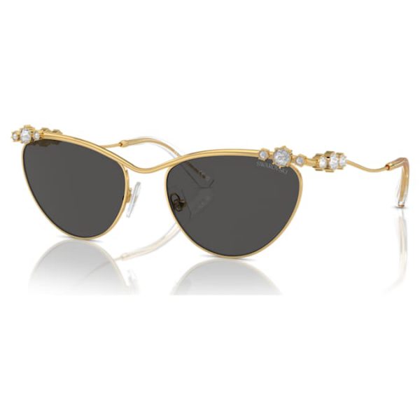 Sunglasses Oval shape, SK7017, Gold tone - Image 7