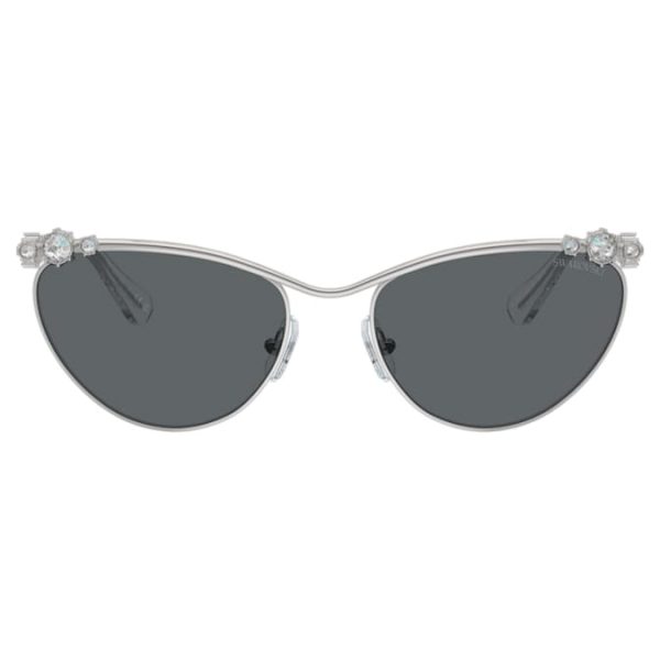 Sunglasses Oval shape, SK7017, Silver tone - Image 3
