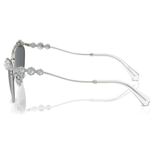 Sunglasses Oval shape, SK7017, Silver tone - Image 4