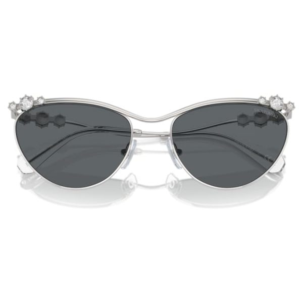 Sunglasses Oval shape, SK7017, Silver tone - Image 5