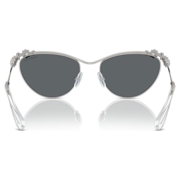 Sunglasses Oval shape, SK7017, Silver tone - Image 6