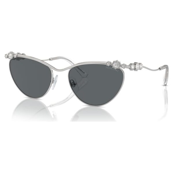Sunglasses Oval shape, SK7017, Silver tone - Image 7