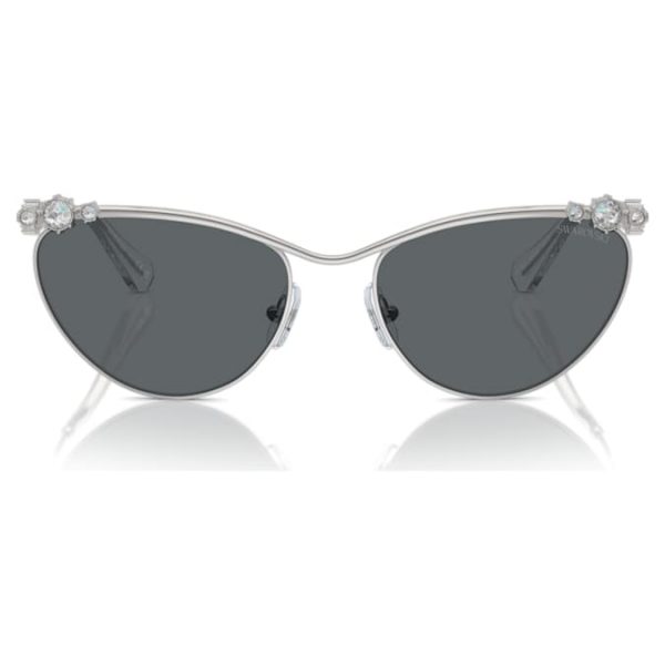 Sunglasses Oval shape, SK7017, Silver tone - Image 8