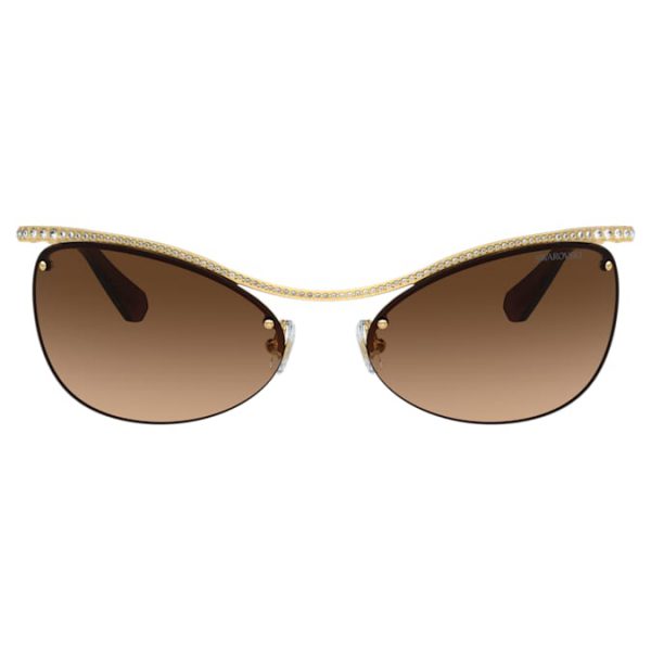 Sunglasses Oval shape, SK7018, Brown - Image 2