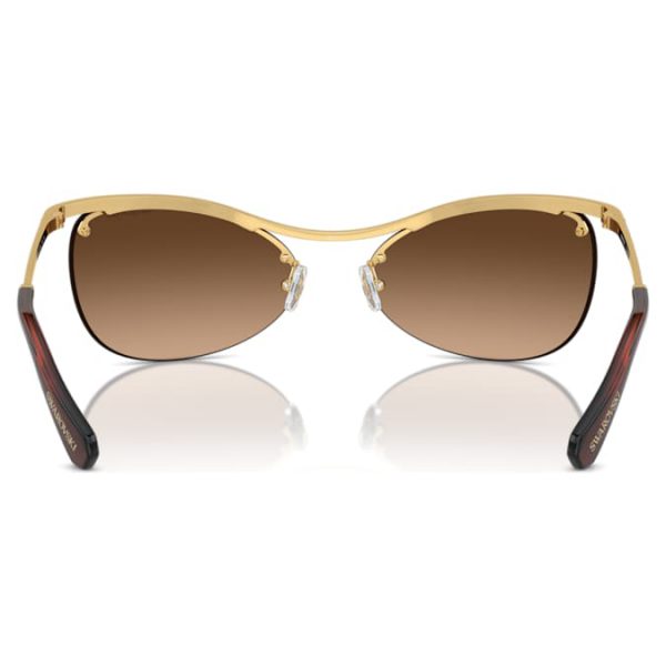 Sunglasses Oval shape, SK7018, Brown - Image 5