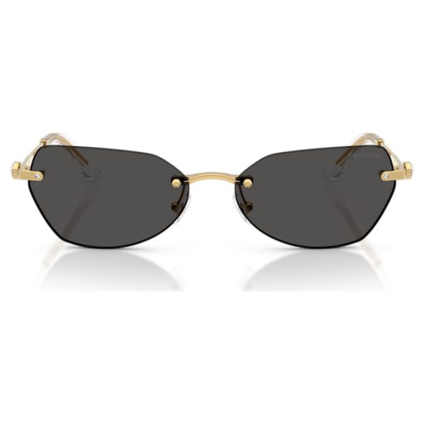 Sunglasses Pillow shape, SK7038, Gold tone - Image 3