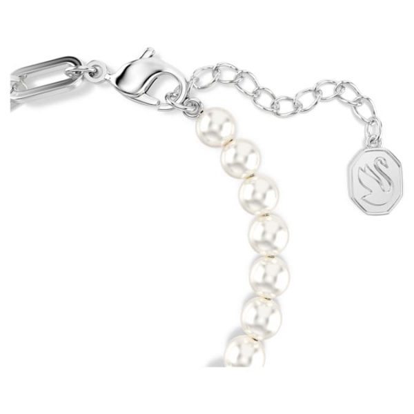 Swan bracelet Crystal pearl, Swan, Black, Mixed metal finish - Image 4
