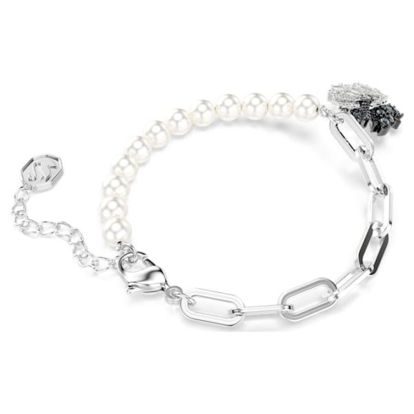 Swan bracelet Crystal pearl, Swan, Black, Mixed metal finish - Image 5