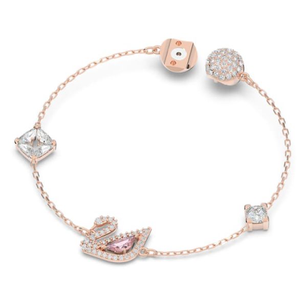 Swan bracelet Swan, Pink, Rose gold-tone plated - Image 3
