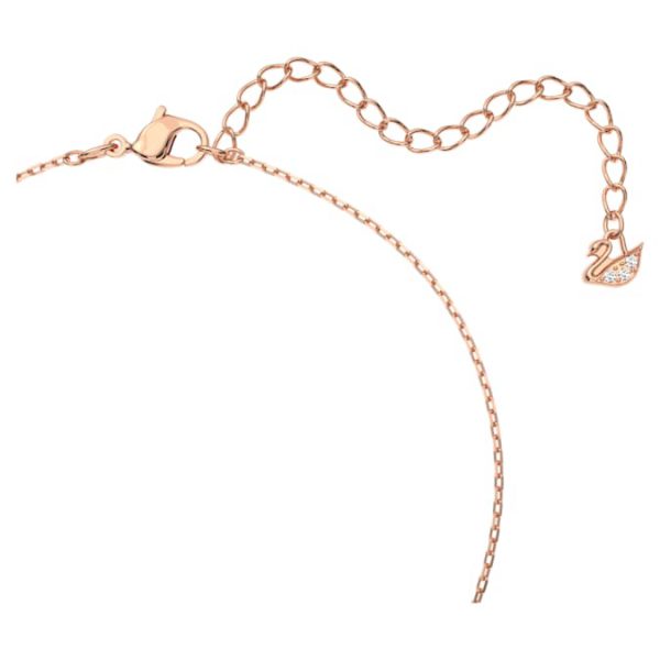 Swan necklace Swan, Pink, Rose gold-tone plated - Image 4
