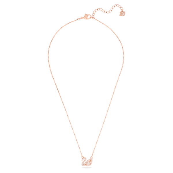 Swan necklace Swan, Pink, Rose gold-tone plated - Image 3