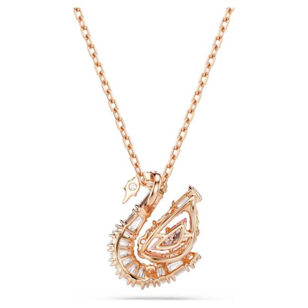 Swan pendant Mixed cuts, Swan, Pink - Image 6