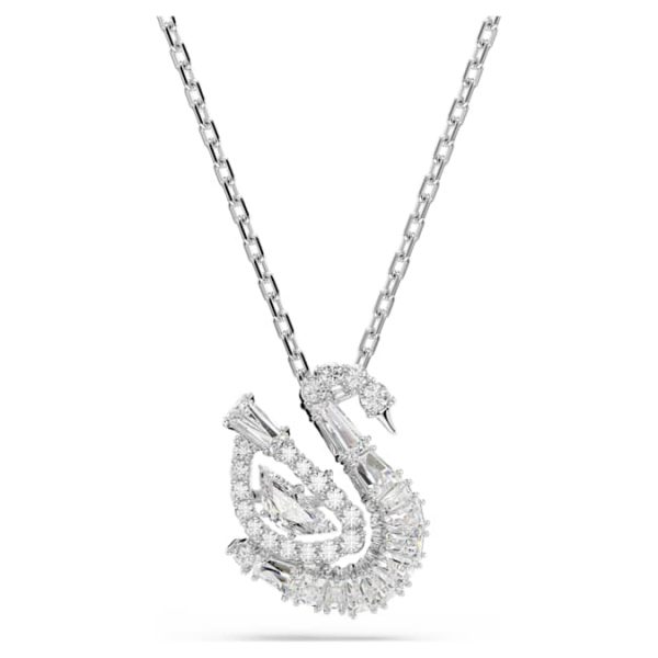 Swan pendant Mixed cuts, Swan, White - Image 2