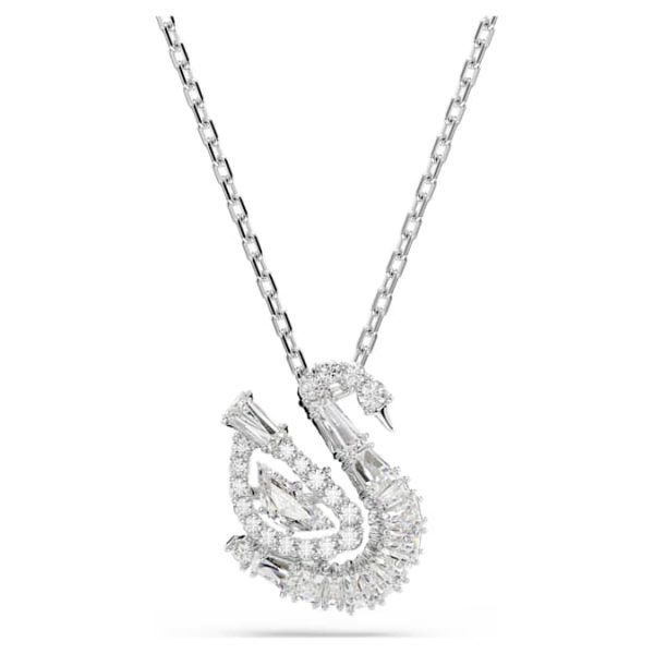 Swan pendant Mixed cuts, Swan, White - Image 7