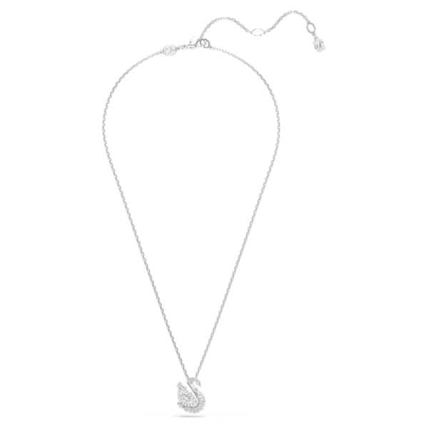 Swan pendant Mixed cuts, Swan, White - Image 3