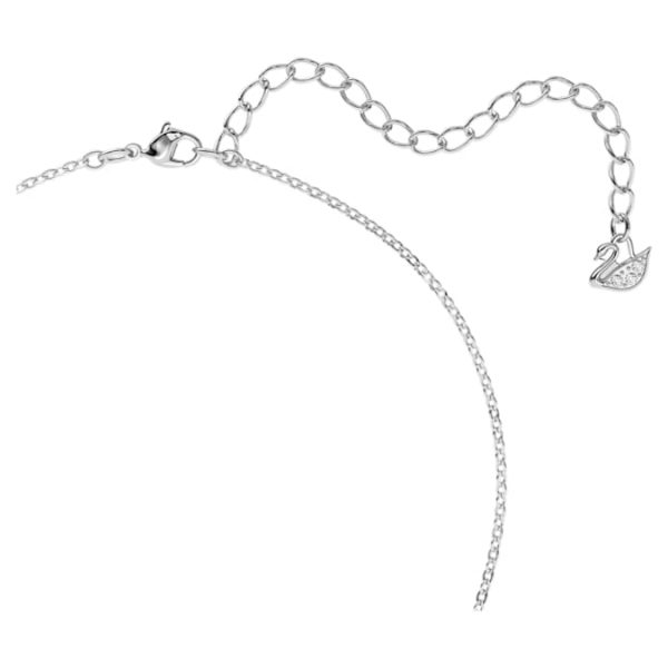 Swan pendant Swan, Black, Rhodium plated - Image 4