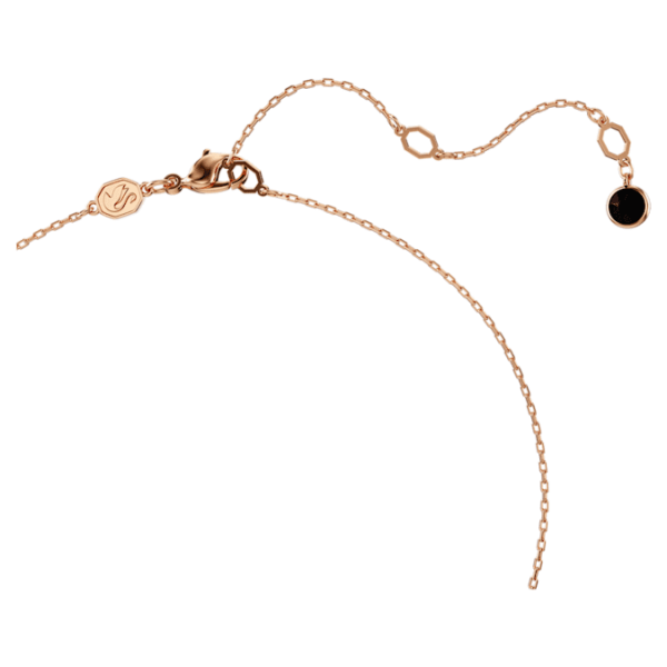 Swan pendant Swan, Black, Rose gold-tone plated - Image 4