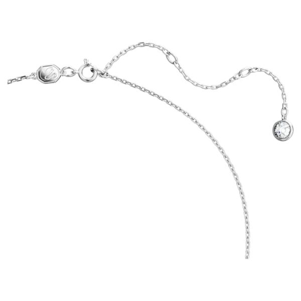 Swan pendant Swan, Medium, White, Rhodium plated - Image 4