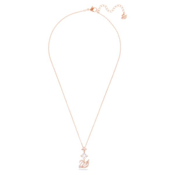 Swan pendant Swan, Pink, Rose gold-tone plated - Image 3