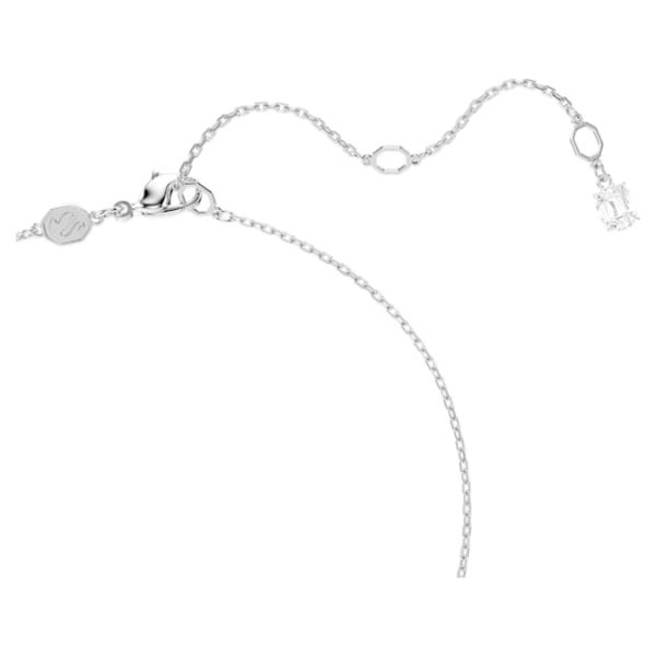 Swan pendant Swan, White, Rhodium plated - Image 5
