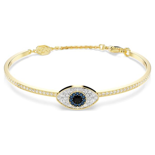 Symbolica bangle Evil eye, Blue, Gold-tone plated - Image 2