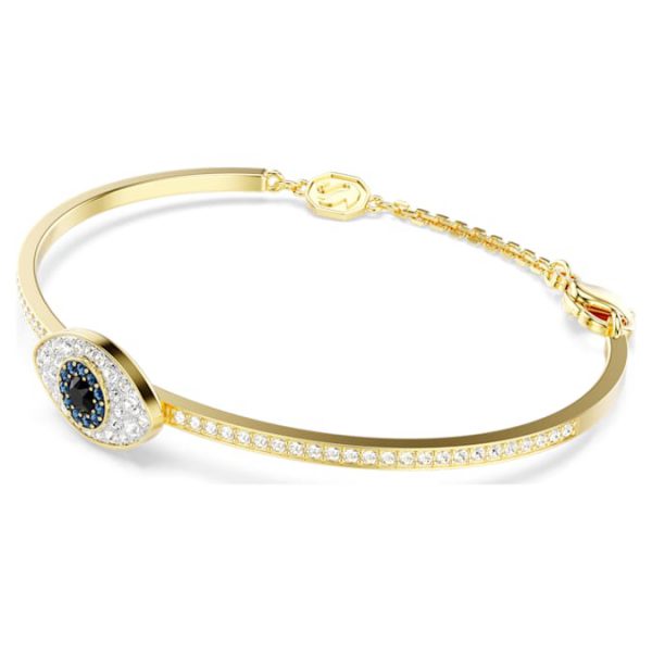 Symbolica bangle Evil eye, Blue, Gold-tone plated - Image 3