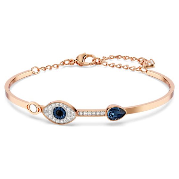 Symbolica bangle Evil eye, Blue, Mixed metal finish - Image 2