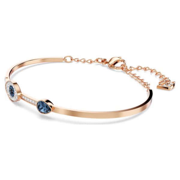 Symbolica bangle Evil eye, Blue, Mixed metal finish - Image 3