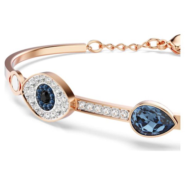 Symbolica bangle Evil eye, Blue, Mixed metal finish - Image 5