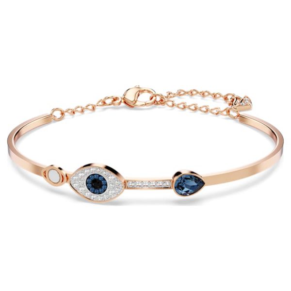 Symbolica bangle Evil eye, Blue, Mixed metal finish - Image 7