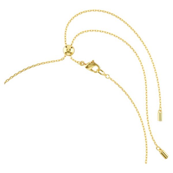 Symbolica choker Crystal pearl, Moon, infinity, clover, evil eye and horseshoe, Blue, Gold-tone plated - Image 4