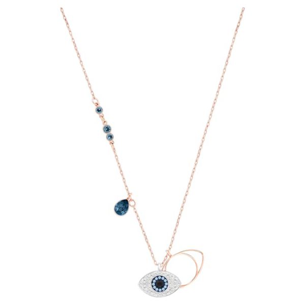 Symbolica pendant Evil eye, Blue, Mixed metal finish - Image 2