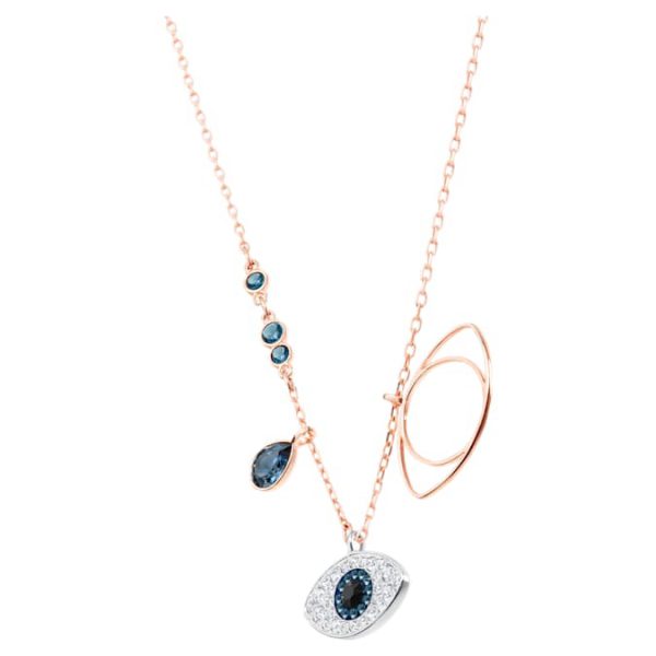 Symbolica pendant Evil eye, Blue, Mixed metal finish - Image 4