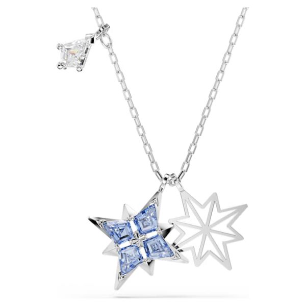 Symbolica pendant Star, Blue, Rhodium plated - Image 2