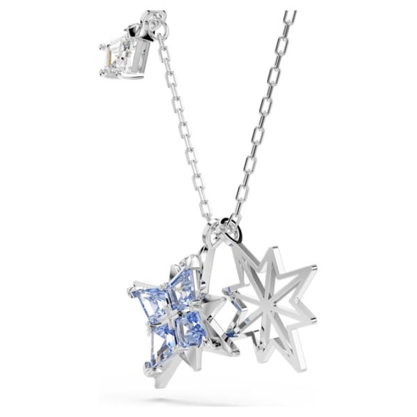 Symbolica pendant Star, Blue, Rhodium plated - Image 4
