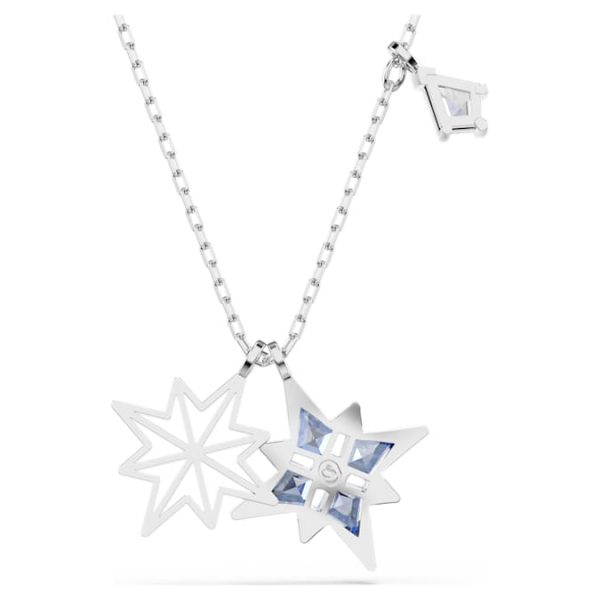 Symbolica pendant Star, Blue, Rhodium plated - Image 6