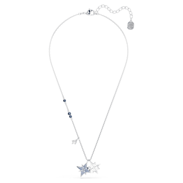 Symbolica pendant Star, Blue, Rhodium plated - Image 3