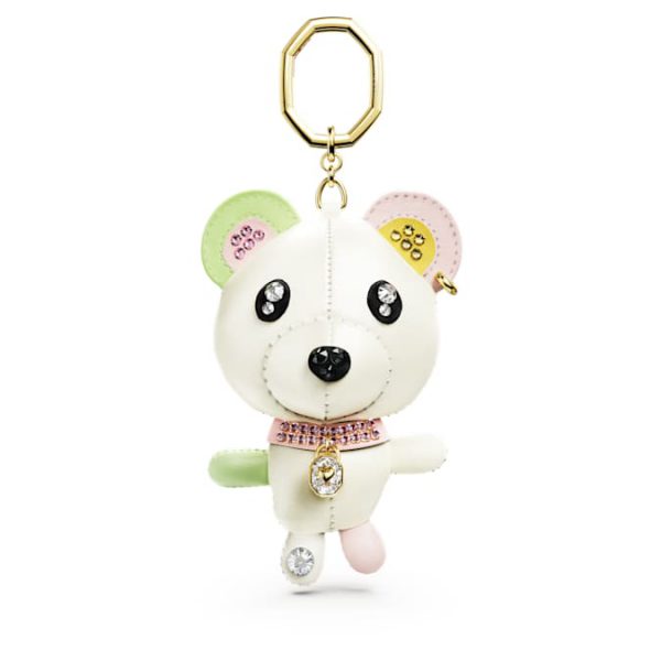 Teddy bag charm Bear, Multicolored, Gold-tone plated - Image 2