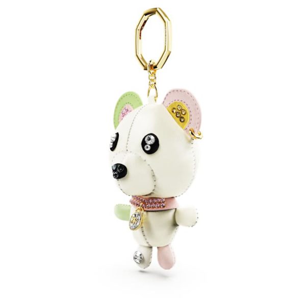 Teddy bag charm Bear, Multicolored, Gold-tone plated - Image 3