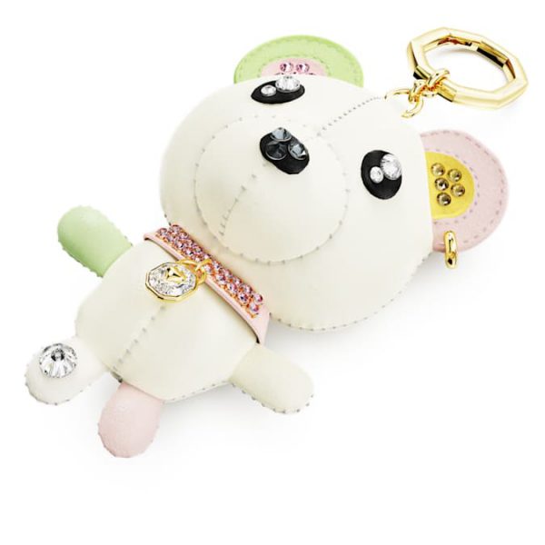 Teddy bag charm Bear, Multicolored, Gold-tone plated - Image 5