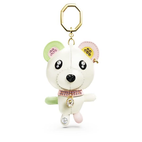 Teddy bag charm Bear, Multicolored, Gold-tone plated - Image 7