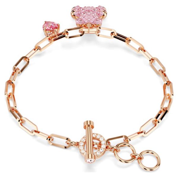 Teddy bracelet Bear, Pink, Rose gold-tone plated - Image 6