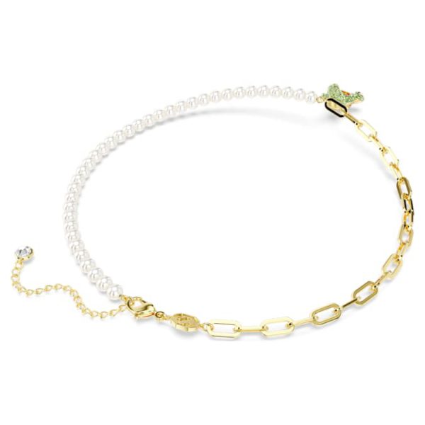 Teddy pendant Crystal pearl, Bear, Multicolored, Gold-tone plated - Image 5