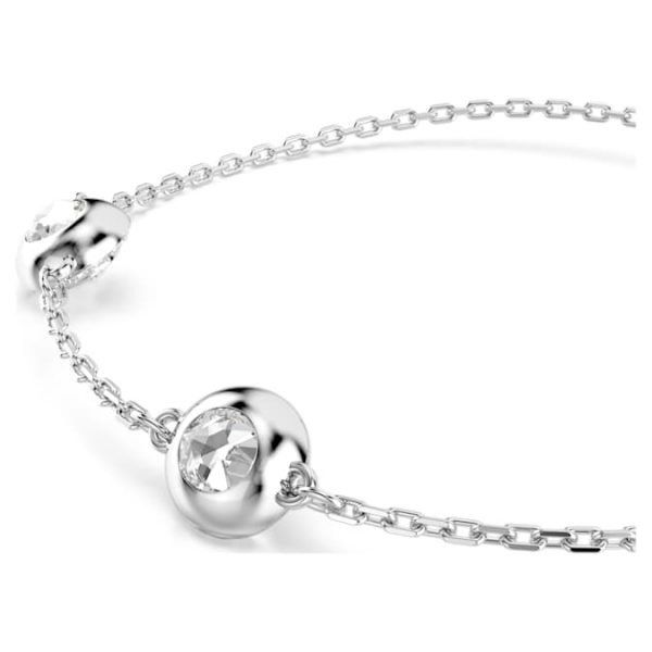 Una Angelic bracelet Round cut, Double sided motifs, White, Rhodium plated - Image 6