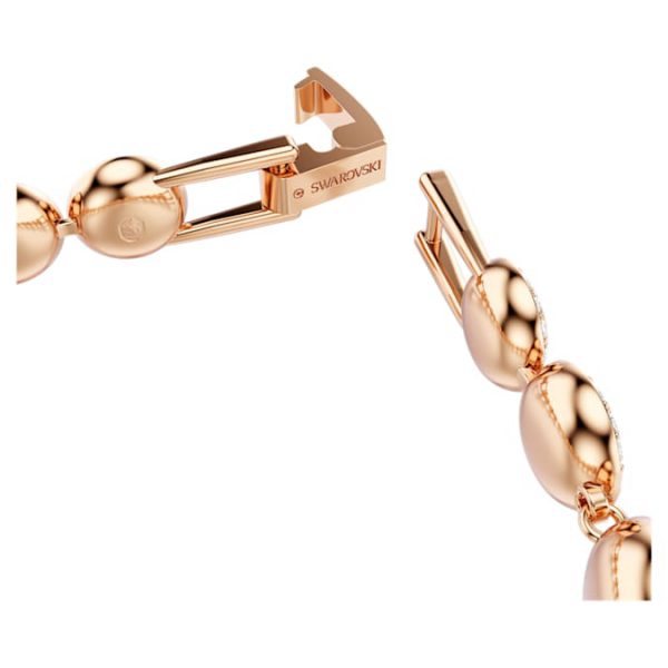 Una Angelic bracelet Round cut, Pavé, Medium, White, Rose gold-tone plated - Image 4