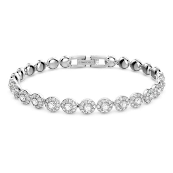 Una Angelic bracelet Round cut, Small, White, Rhodium plated - Image 2