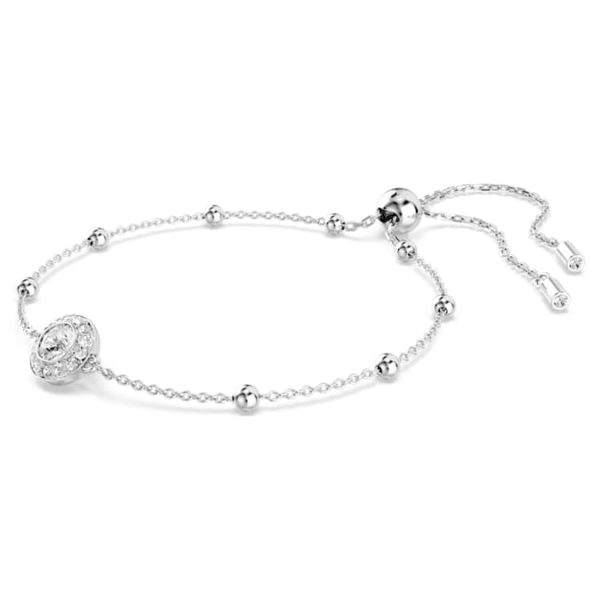 Una Angelic bracelet Round cut, White, Rhodium plated - Image 3