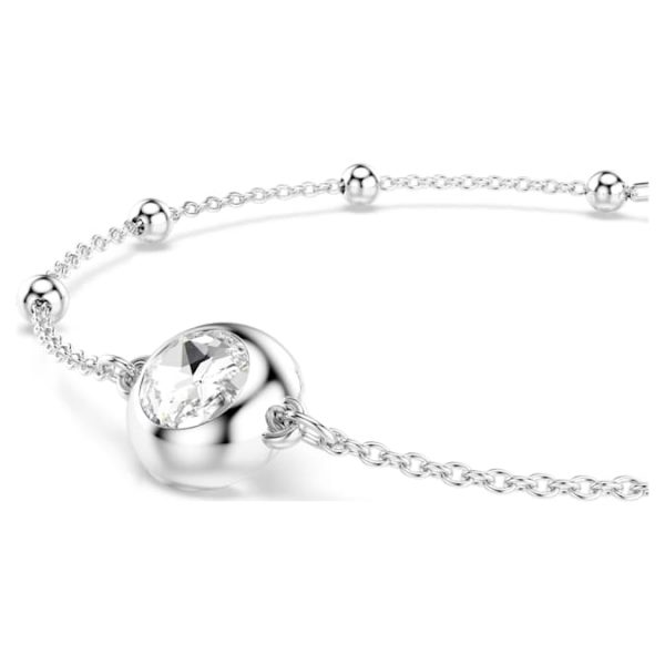 Una Angelic bracelet Round cut, White, Rhodium plated - Image 6