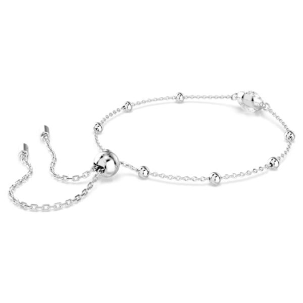 Una Angelic bracelet Round cut, White, Rhodium plated - Image 7